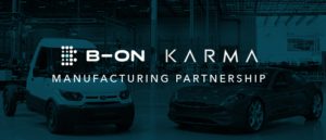 B-ON / Karma manufacturing partnership banner